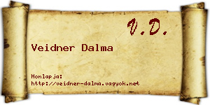 Veidner Dalma névjegykártya